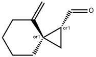 Spiro[2.5]octane-1-carboxaldehyde, 4-methylene-, (1R,3R)-rel- (9CI) Struktur