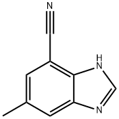 1H-Benzimidazole-4-carbonitrile,6-methyl-(9CI) Struktur