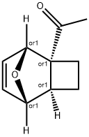 Ethanone, 1-(1R,2R,5R,6S)-9-oxatricyclo[4.2.1.02,5]non-7-en-2-yl-, rel- (9CI) Struktur