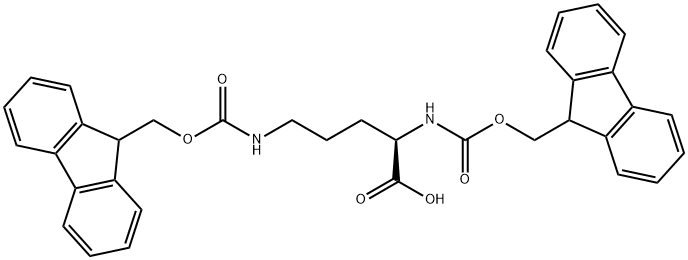 N,N'-Bis-FMoc-D-ornithine Struktur