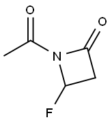 2-Azetidinone,1-acetyl-4-fluoro-(9CI) Struktur