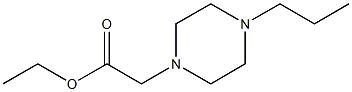 ethyl 2-(4-propylpiperazin-1-yl)acetate Struktur