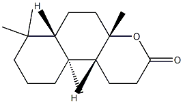 (4aS,6aα,10aβ,10bα)-Dodecahydro-4a,7,7,10a-tetramethyl-3H-naphtho[2,1-b]pyran-3-one Struktur