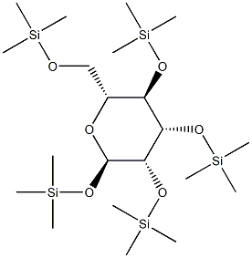 Trimethylsilyl 2-O,3-O,4-O,6-O-tetrakis(trimethylsilyl)-α-D-mannopyranoside Struktur