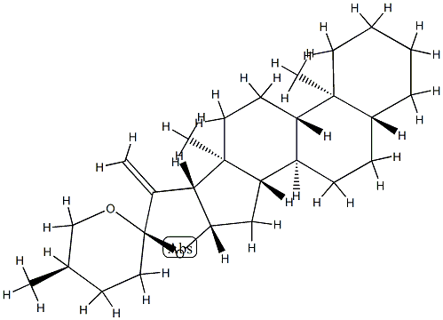 (25R)-5α-Spirost-20-ene Struktur