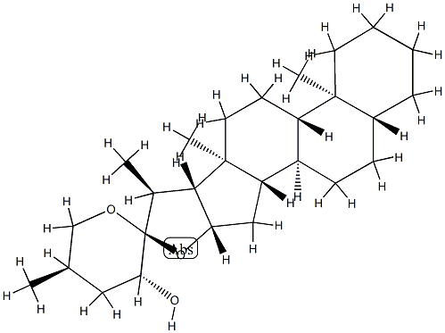 (23R,25R)-5α-Spirostan-23-ol Struktur