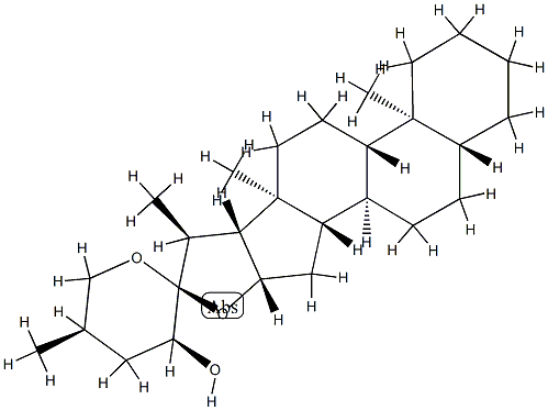 (23S,25R)-5α-Spirostan-23-ol Struktur