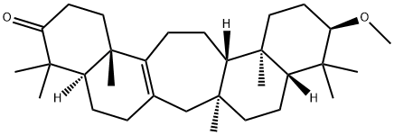 3α-Methoxy-C(14a)-homo-27-norgammacer-13-en-21-one Struktur