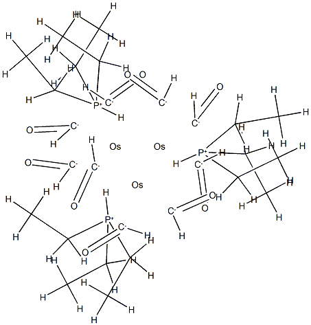 triangulo-nonacarbonyltris(triethylphosphine)triosmium  Struktur