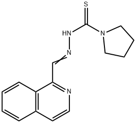 N2-[(Isoquinolin-1-yl)methylene]-1-pyrrolidinecarbothiohydrazide Struktur