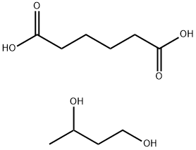 Hexanedioic acid, polymer with 1,3-butanediol Struktur