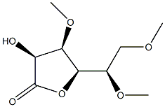 3-O,5-O,6-O-Trimethyl-D-mannonic acid γ-lactone Struktur