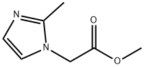 (2-methyl-imidazol-1-yl)-acetic acid methyl ester Struktur