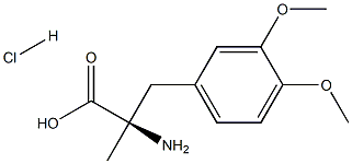 3-methoxy-O,a-dimethyl- D-Tyrosine hydrochloride Struktur