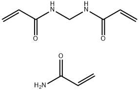 2-Propenamide, N,N'-methylenebis-, polymer with 2-propenamide Struktur