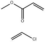 2-Propenoic acid,methyl ester,polymer with chloroethene Struktur