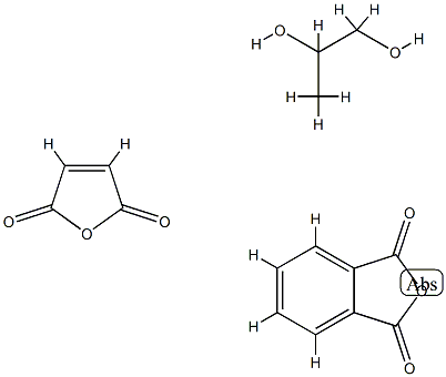 1,3-Isobenzofurandione, polymer with 2,5-furandione and 1,2-propanediol Struktur