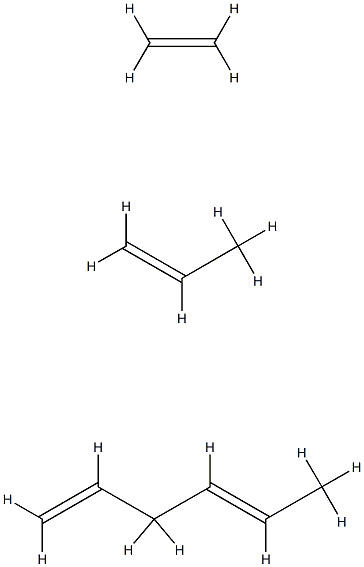 1,4-Hexadiene, polymer with ethene and 1-propene Struktur