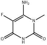 2,4(1H,3H)-Pyrimidinedione,6-amino-5-fluoro-1-methyl-(9CI) Struktur