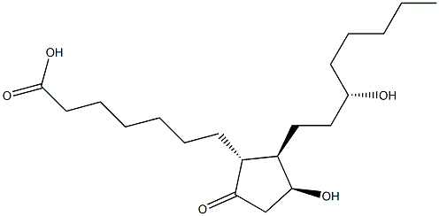 (15S)-11β,15-Dihydroxy-9-oxoprostan-1-oic acid Struktur