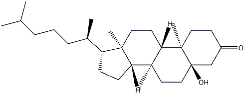 5-Hydroxy-5α-cholestan-3-one Struktur