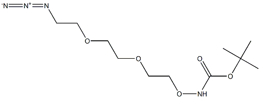 Boc-Aminooxy-PEG2-Azide Struktur