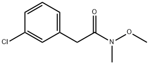 2-(3-chlorophenyl)-N-methoxy-N-methylacetamide Struktur