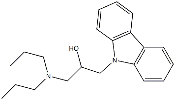 1-(9H-carbazol-9-yl)-3-(dipropylamino)propan-2-ol Struktur