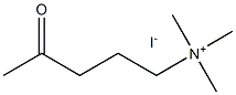 4-Oxo-N,N,N-trimethyl-1-pentaneaminium·iodide Struktur