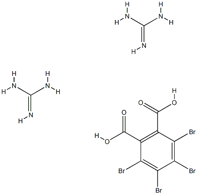 tetrabromophthalic acid, compound with guanidine (1:2)  Struktur