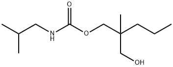 2-(Hydroxymethyl)-2-methylpentyl=isobutylcarbamate Struktur