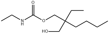 2-Ethyl-2-(hydroxymethyl)hexyl=ethylcarbamate Struktur