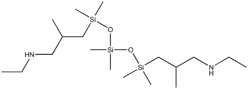 N-ETHYLAMINOISOBUTYL TERMINATED POLYDIMETHYLSILOXANE, 8-12cs Structure