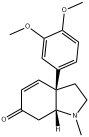 (3aS,7aR)-3aα-(3,4-Dimethoxyphenyl)-1,2,3,3a,7,7a-hexahydro-1-methyl-6H-indol-6-one Struktur