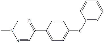 p-(Phenylthio)-α-(dimethylhydrazono)acetophenone Struktur