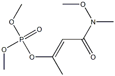 (E)-3-dimethoxyphosphoryloxy-N-methoxy-N-methyl-but-2-enamide Struktur