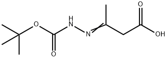 Hydrazinecarboxylic acid, (2-carboxy-1-methylethylidene)-, 1-(1,1- Struktur