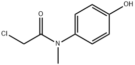 2-chloro-N-(4-hydroxyphenyl)-N-methylacetamide Struktur