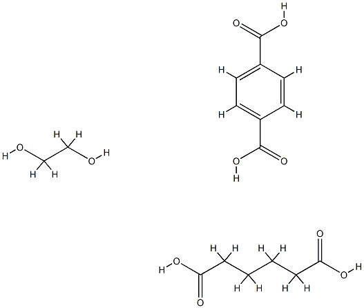 1,4-Benzenedicarboxylic acid, polymer with 1,2-ethanediol and hexanedioic acid Struktur