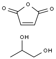 2,5-Furandione, polymer with 1,2-propanediol Struktur