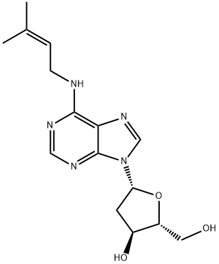 Adenosine,2'-deoxy-N-(3-methyl-2-butenyl)- (9CI) Struktur