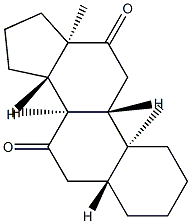 5α-Androstane-7,12-dione Struktur