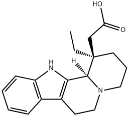 14,15-Dihydro-1,14-secoeburnamenin-14-oic acid Struktur