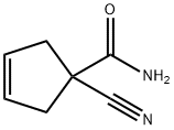 3-Cyclopentene-1-carboxamide,1-cyano-(9CI) Struktur