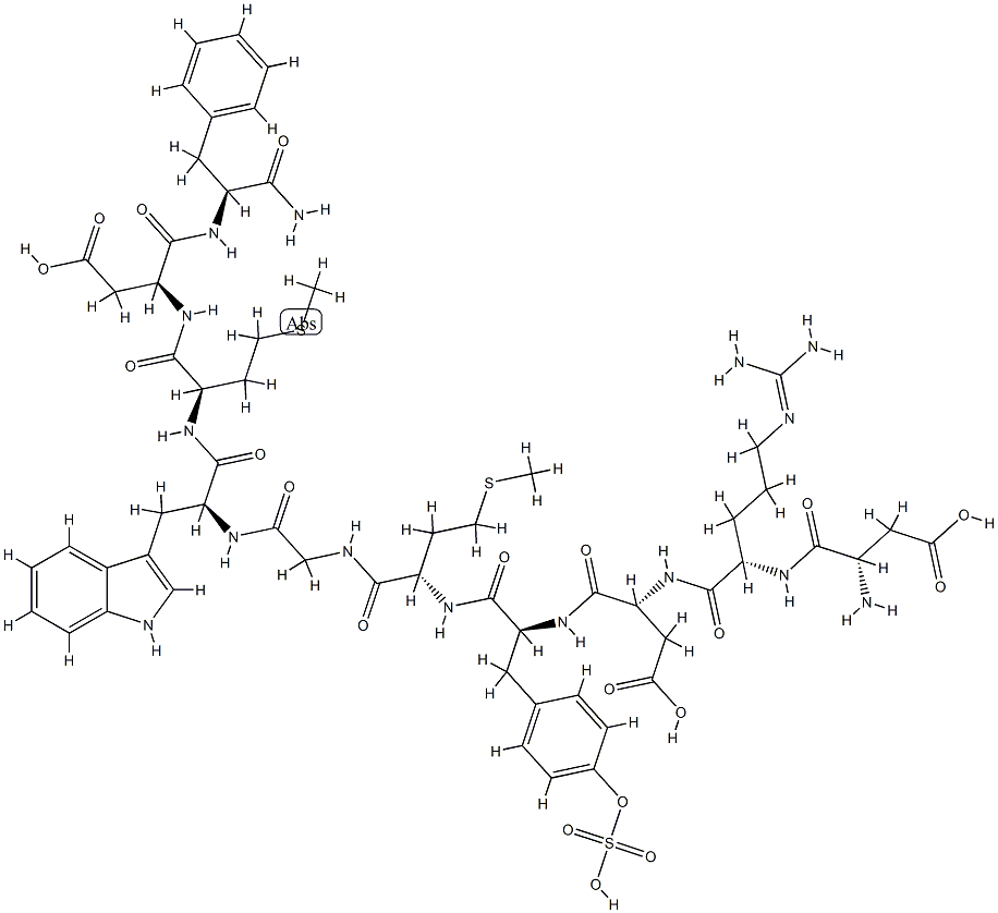 cholecystokinin 10 C-terminal fragment Struktur