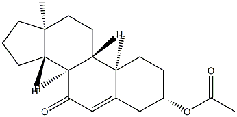 3β-Acetoxyandrosta-5-ene-7-one Struktur