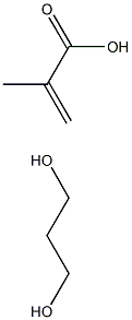 Poly(propylene glycol) dimethacrylate Struktur