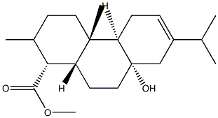 8α-Hydroxy-13-isopropylpodocarp-12-en-18-oic acid methyl ester Struktur