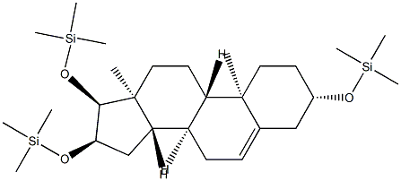 3β,16α,17α-Tris(trimethylsiloxy)androst-5-ene Struktur