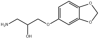 1-amino-3-(2H-1,3-benzodioxol-5-yloxy)propan-2-ol Struktur